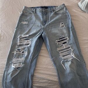 women’s ripped jeans, mom jeans.